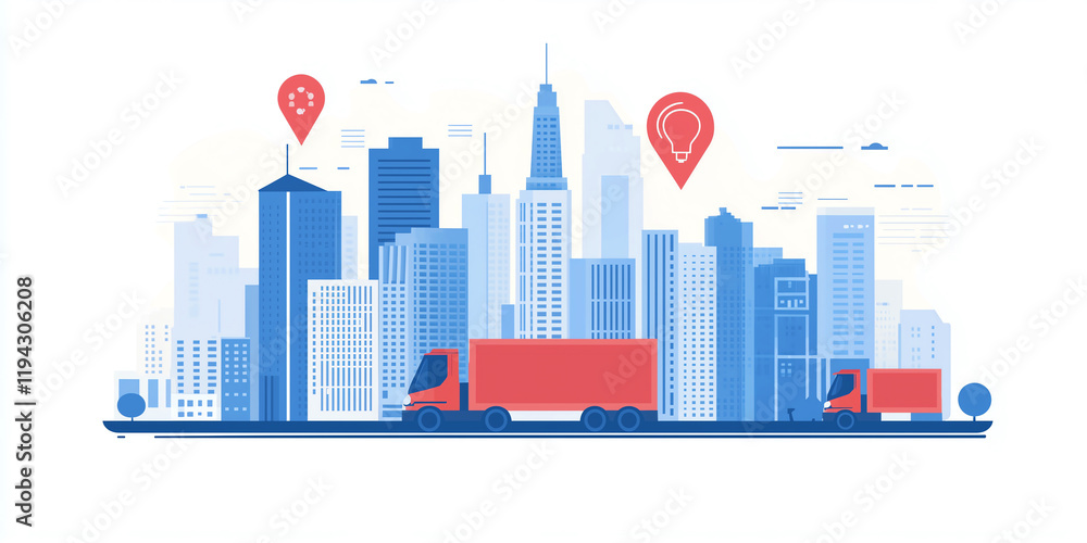 Obraz premium Connected Local Ecosystems Integrating Transportation, Infrastructure, and Technology for Sustainable Urban Mobility and Smart Cities