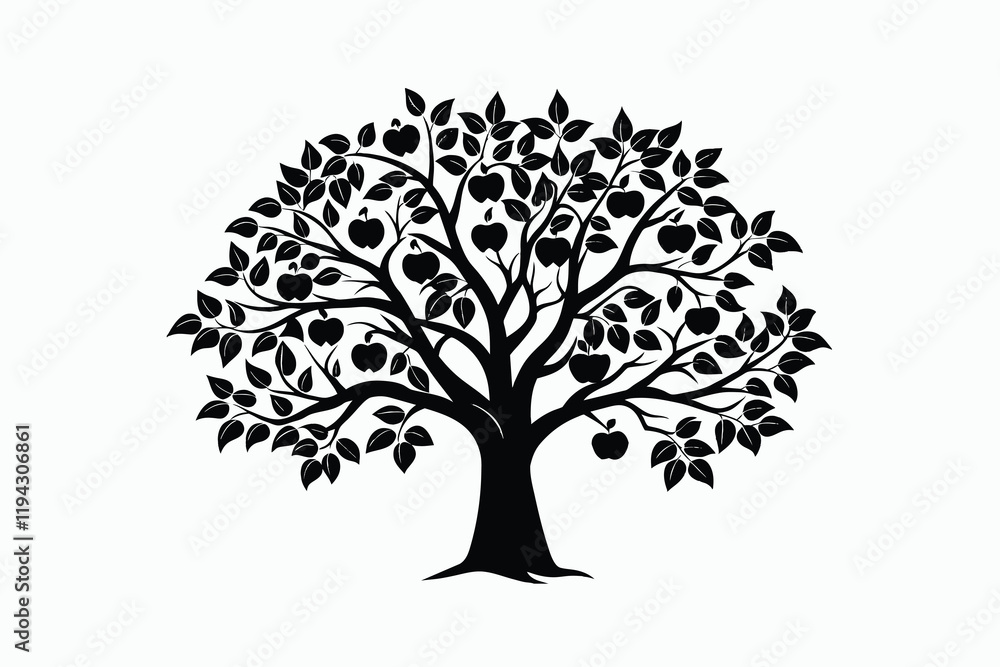 apple tree black silhouette color A.eps apple tree black silhouette color A.eps