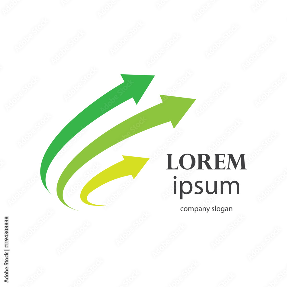 rising business arrow logo illustration rising business arrow logo illustration
