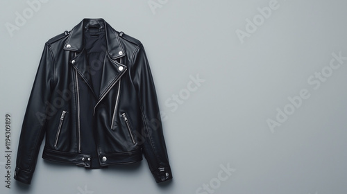 Black Leather Jacket on Han...