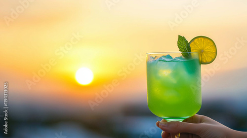 Sunset Cocktail: A refreshi...