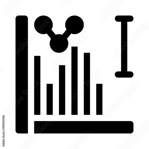 Histogram glyph icon