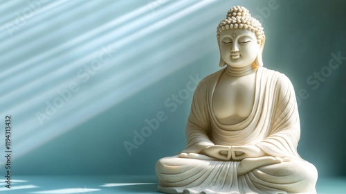 Serene Buddha Statue: A Meditation on Peace and Enlightenment photo