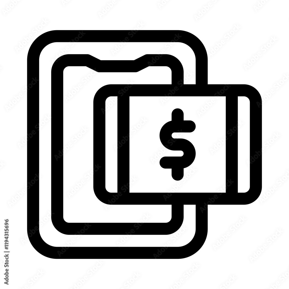 Online banking line icon Online banking line icon