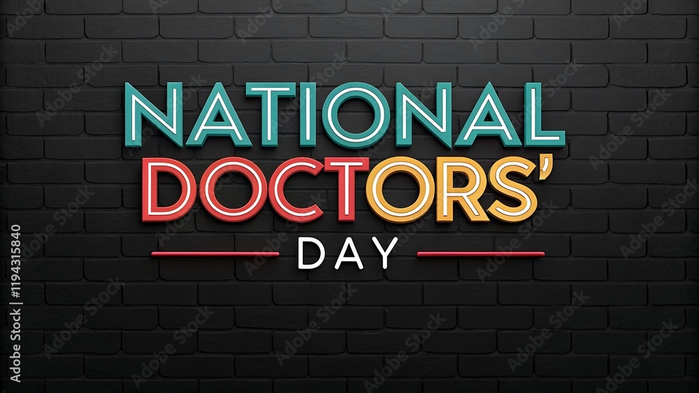 Fototapeta premium national doctors' day