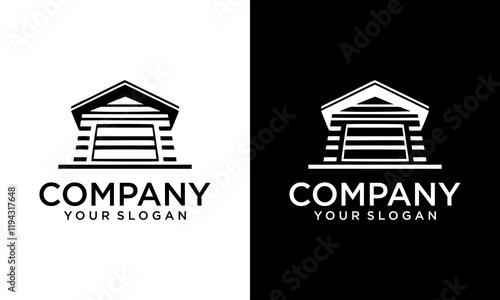 Illustration vector graphic of self storage company logo design template