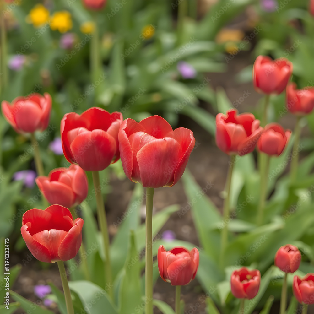 Obraz premium Red tulips 