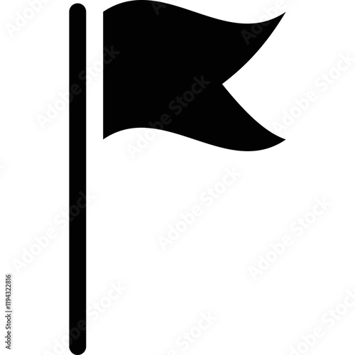 Simple vector icon flag