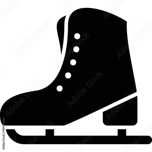 Simple vector icon skates
