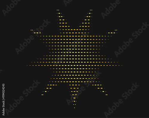Baseball home plHalftone Star Shapes Symbol Icon Vector Illustration. Sparkles, shining burst.ate