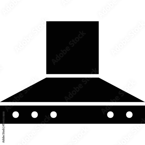 Simple vector icon kitchen hood