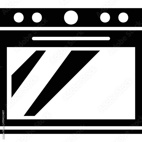 Simple vector icon oven
