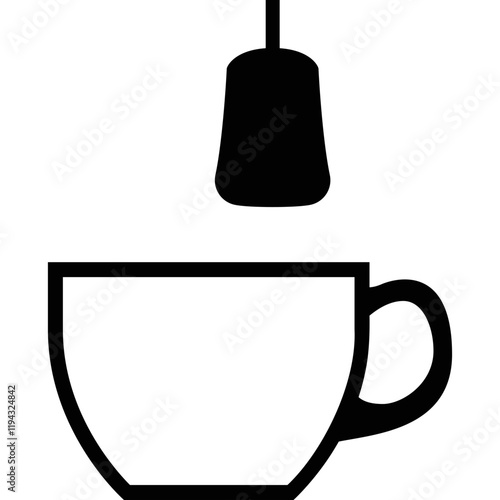 Simple vector icon tea brewin
