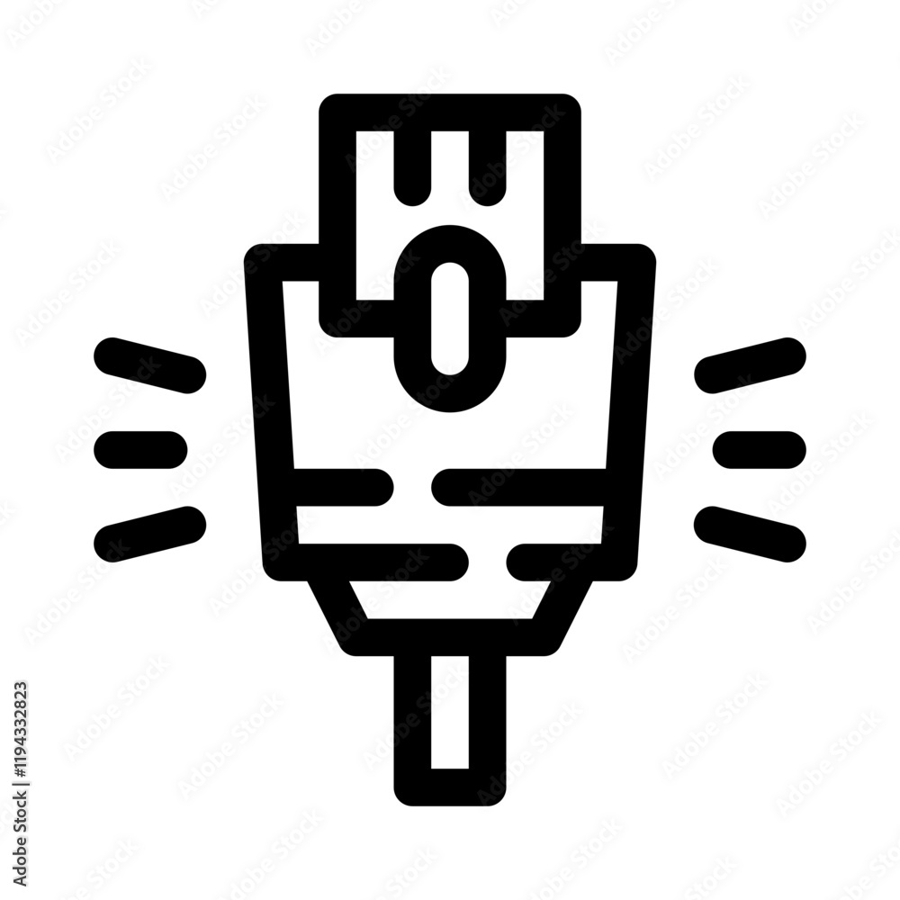 Ethernet Cable line icon Ethernet Cable line icon