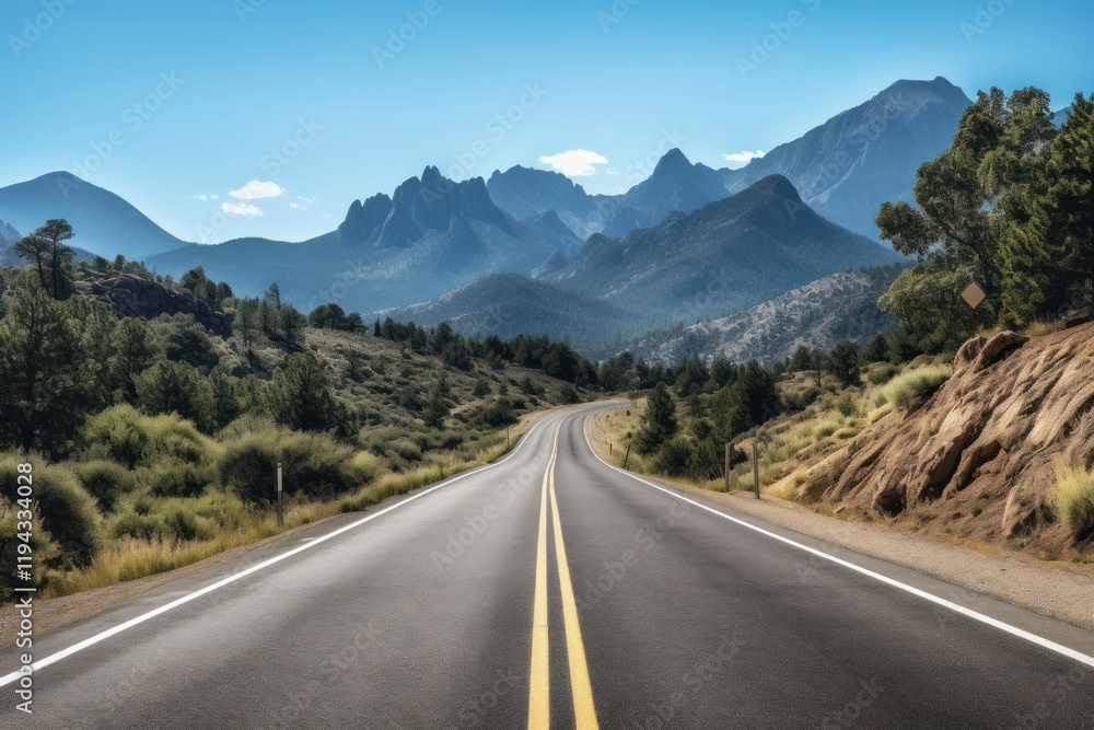 Naklejka premium Road outdoors mountain highway.