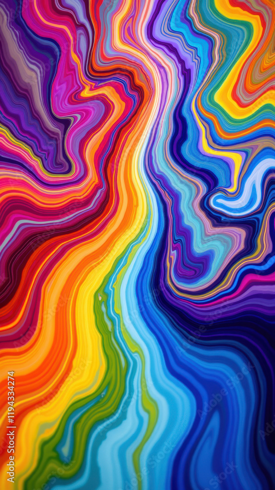 Fototapeta premium A vivid, colorful abstract design that could serve as a striking background for various uses.