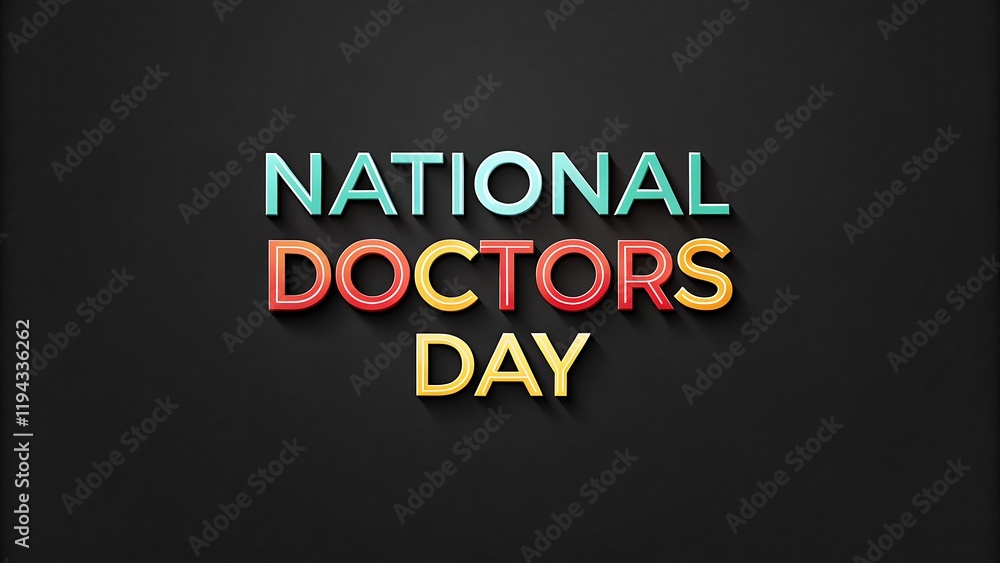 Obraz premium national doctors' day
