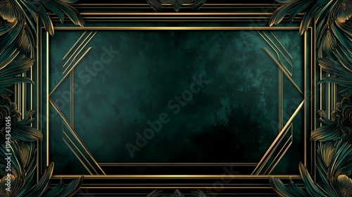Premium Art Deco Border with Symmetrical Pattern