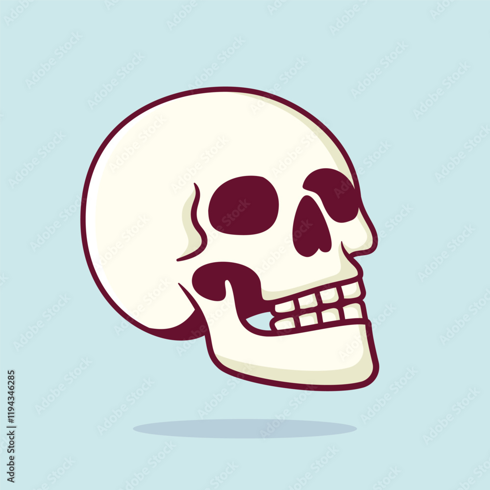 illustration cute cartoon skull illustration cute cartoon skull