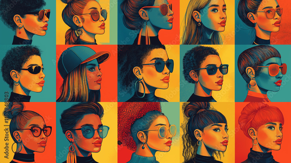 pattern with the face of person's seamless patterns pattern with the face of person's seamless patterns