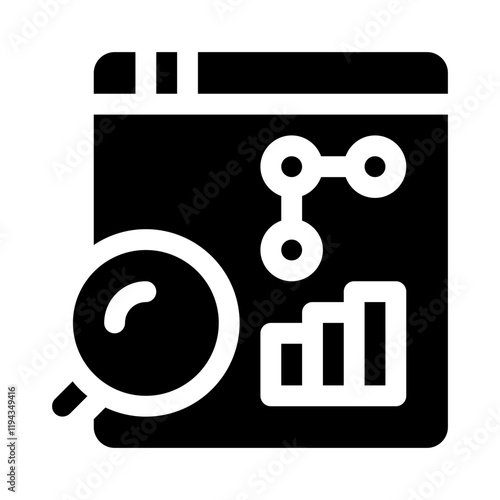 Search Engine Marketing glyph icon