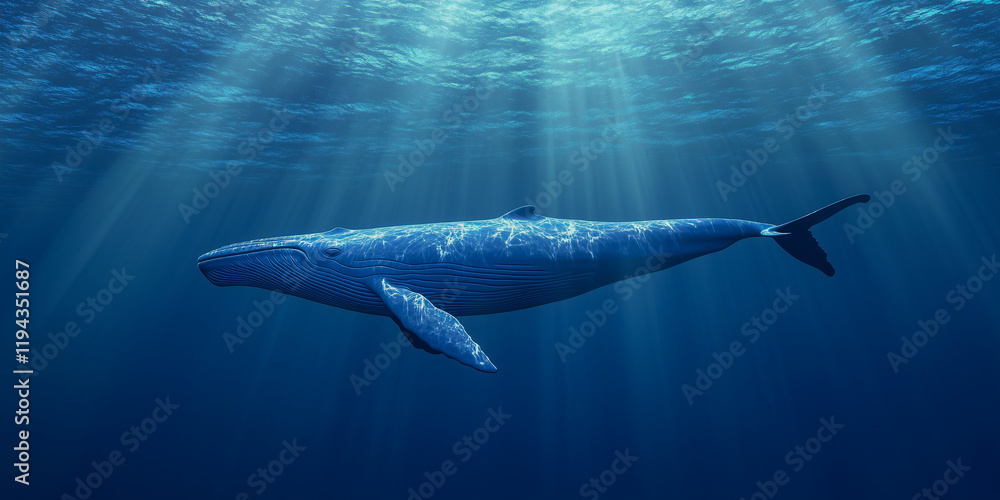 Fototapeta premium whale in the sea