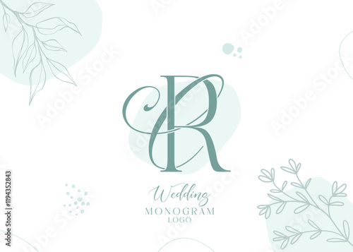 CR RC wedding initial monogram logo