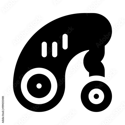 Hearing aid glyph icon