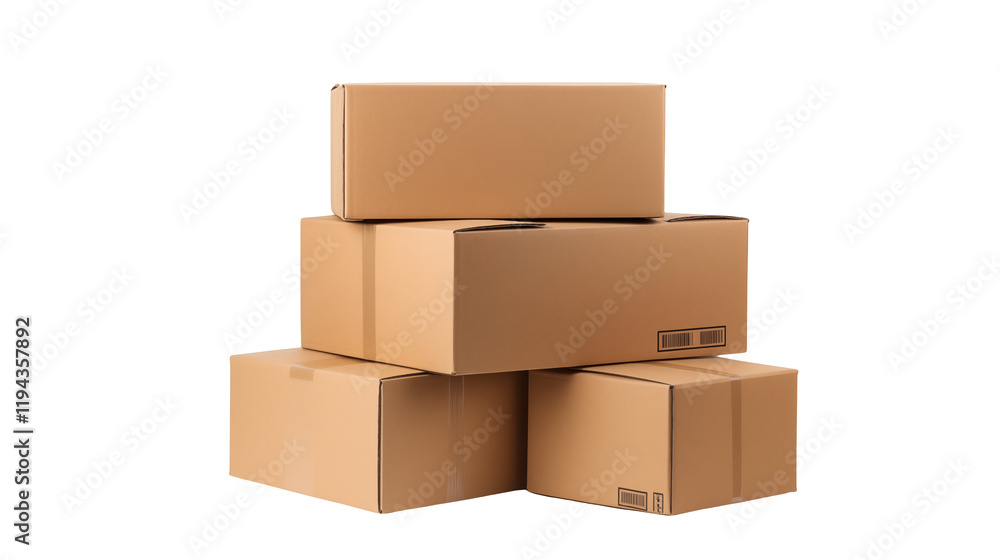 Stack of Cardboard Boxes Ready for Shipping Stack of Cardboard Boxes Ready for Shipping