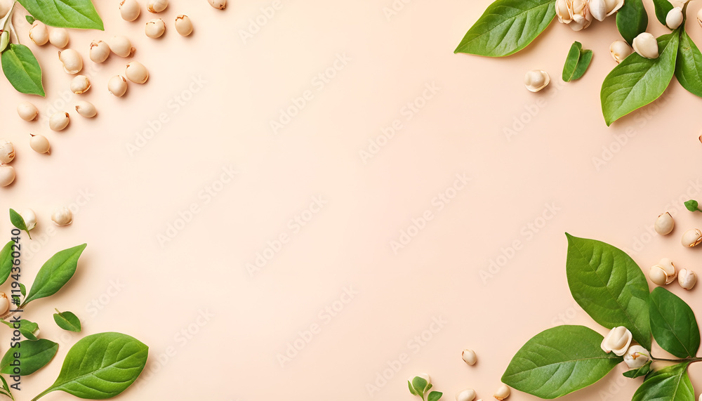 White beans as background, top view. Banner design White beans as background, top view. Banner design