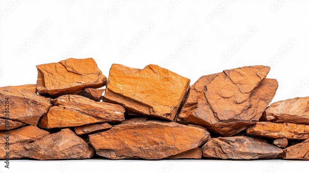 A photostock of rocky desert formations with deep orange hues and rugged textures, isolated on a clean white background, dramatic and natural, High Quality A photostock of rocky desert formations with deep orange hues and rugged textures, isolated on a clean white background, dramatic and natural, High Quality