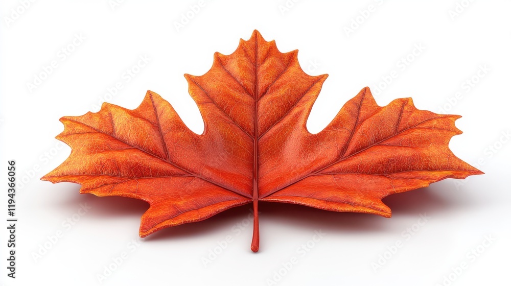 Vibrant Orange Maple Leaf Isolated on White Background Capturing the Beauty of Autumn Foliage with Textured Details and Natural Elegance for Seasonal Decor and Art Projects Vibrant Orange Maple Leaf Isolated on White Background Capturing the Beauty of Autumn Foliage with Textured Details and Natural Elegance for Seasonal Decor and Art Projects