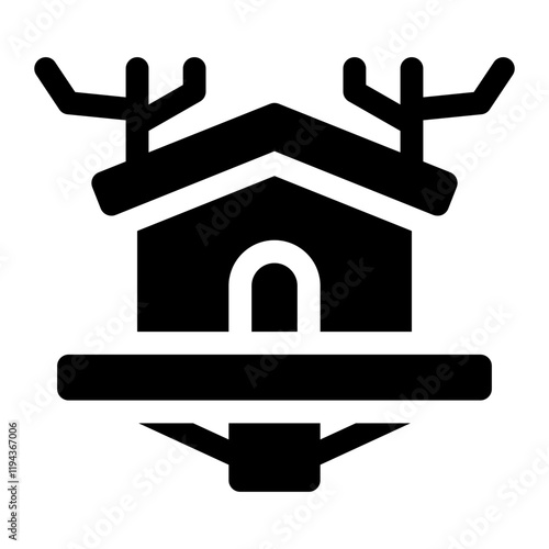 Treehouse glyph icon