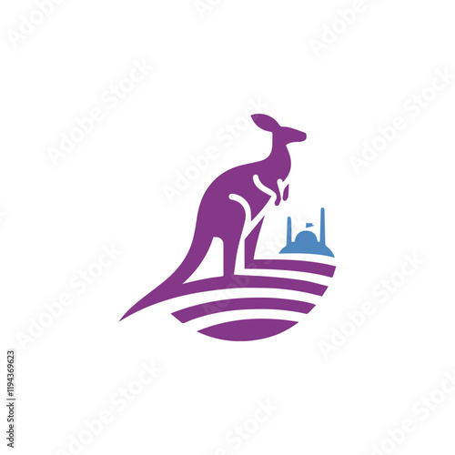 Tourism Kangaroo Logo photo