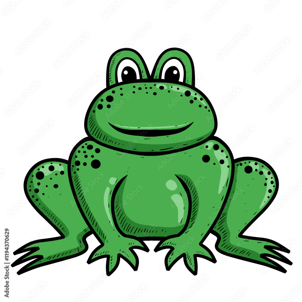 green frog isolated on white green frog isolated on white
