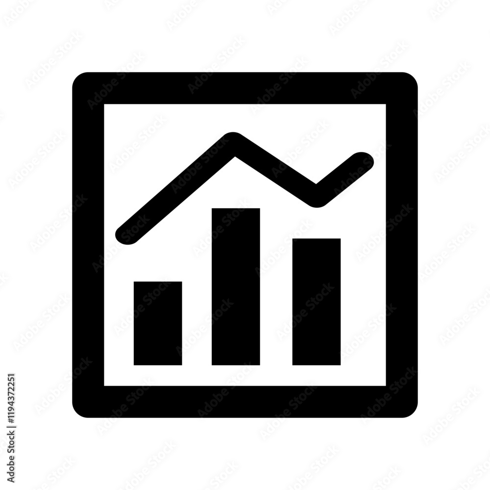 Graph Curve Icon - Representing Data Visualization Graph Curve Icon - Representing Data Visualization