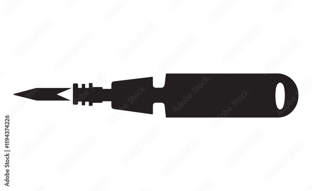 screwdriver icon silhouette vector illustration screwdriver icon silhouette vector illustration