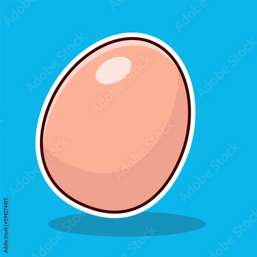 illustration cute cartoon egg