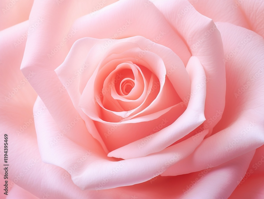 Macro close-up soft pink rose flower, Valentine's day concept Macro close-up soft pink rose flower, Valentine's day concept