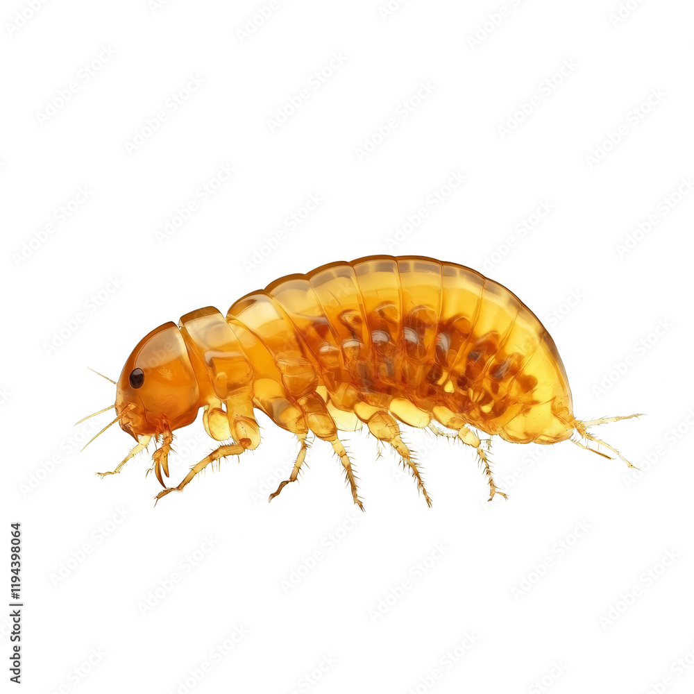 playful 3D flea with exaggerated proportions playful 3D flea with exaggerated proportions