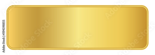 gold label banner, luxury golden frame, gold name plate