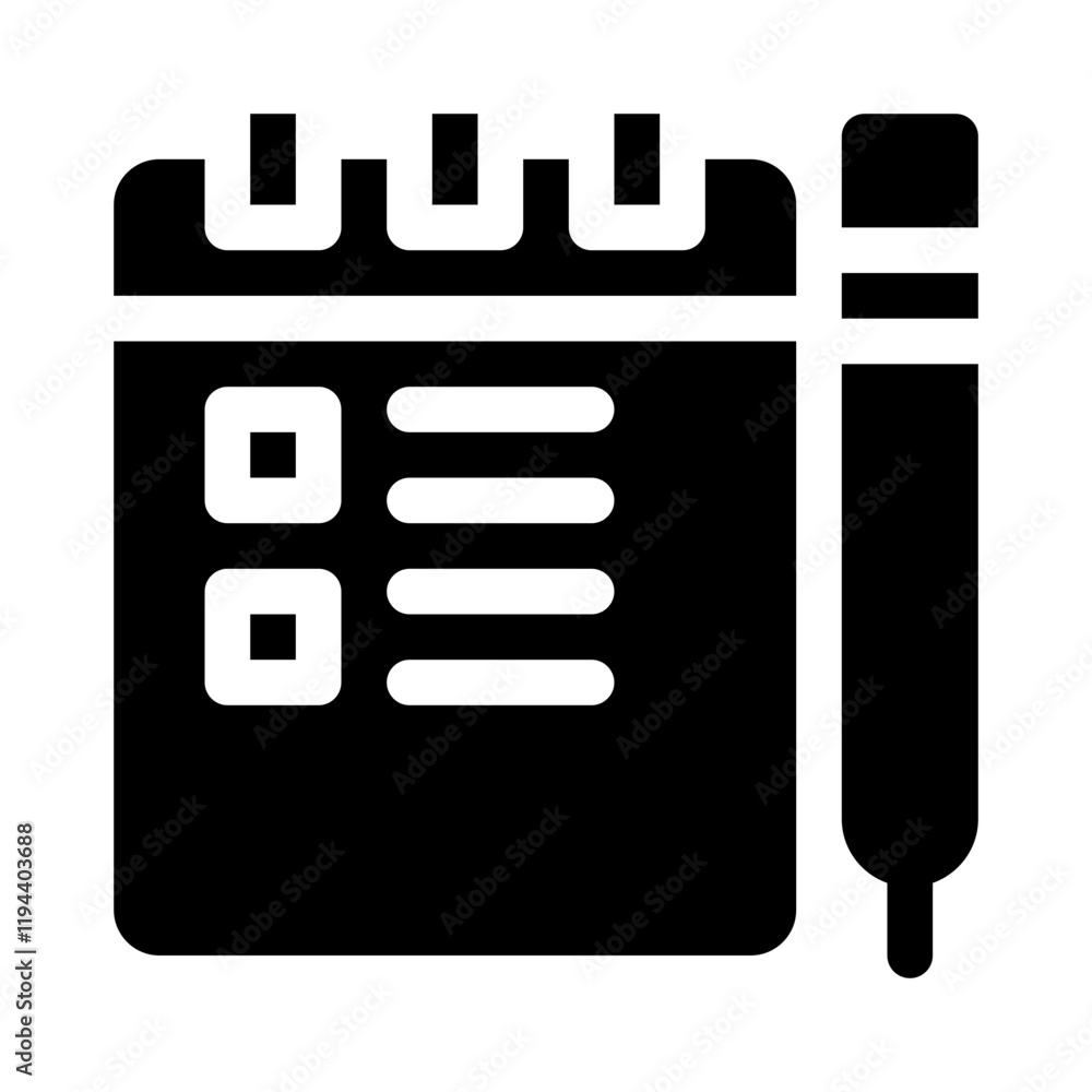 Planner glyph icon Planner glyph icon