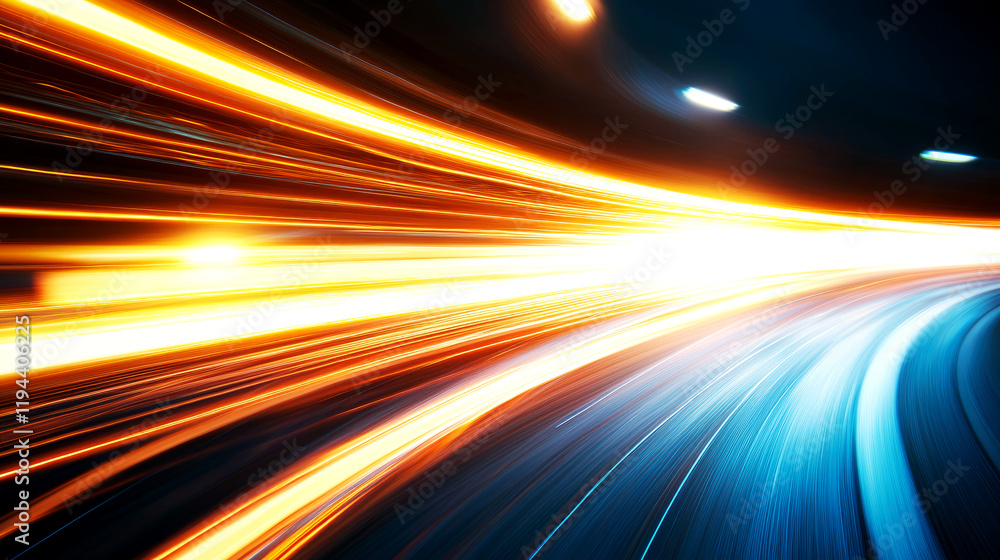 Dynamic sci-fi background with light trails urban environment action-packed scene futuristic perspective Dynamic sci-fi background with light trails urban environment action-packed scene futuristic perspective