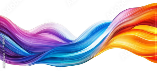 Wallpaper Mural Colorful waves of liquid create abstract background Torontodigital.ca