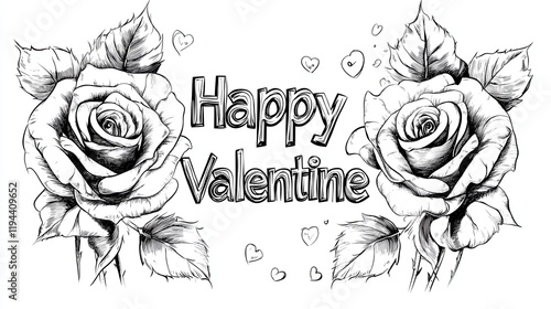 love bear happy valentine, white background 