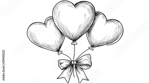 love balloon happy valentine, white background 