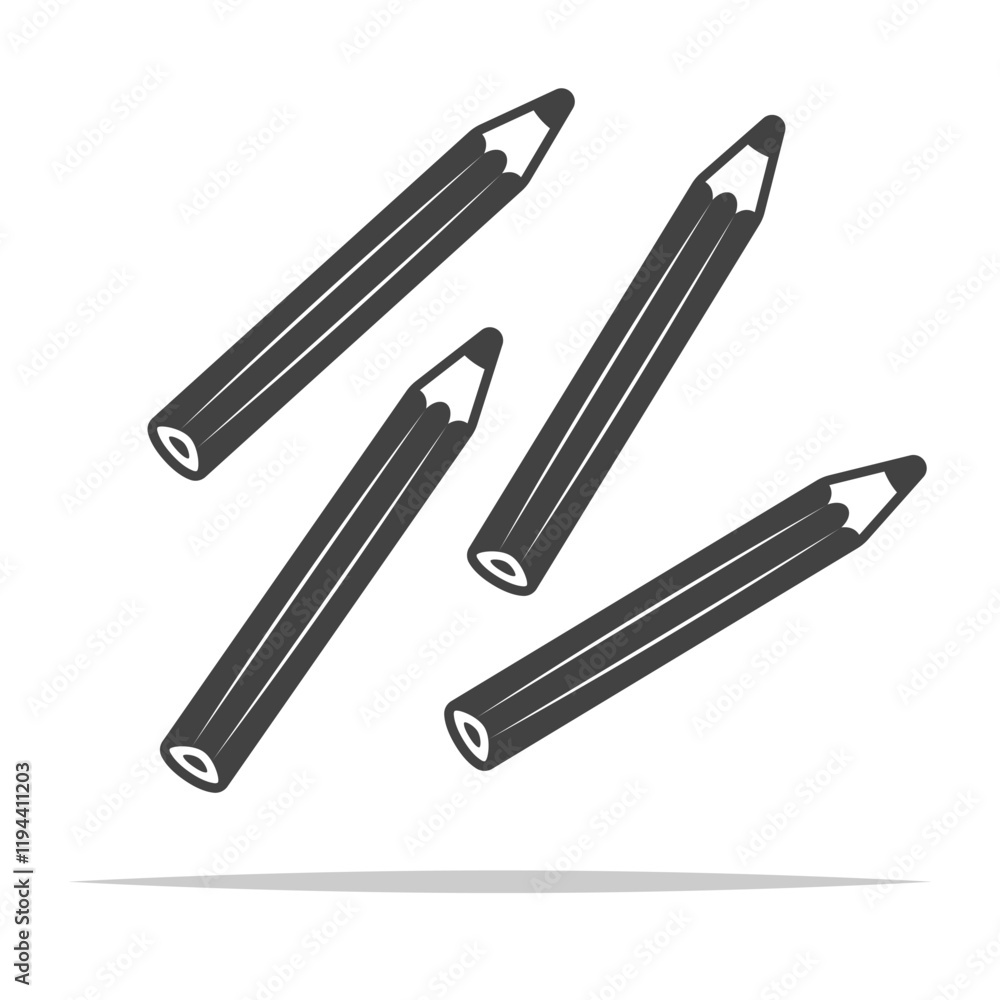 Pencils icon transparent vector isolated Pencils icon transparent vector isolated