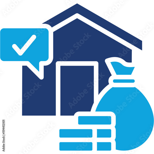 Collateral Check mixed color icon