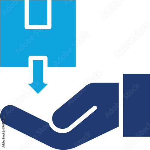 Receiving Product mixed color icon