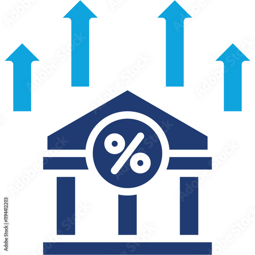 Bank Fee mixed color icon